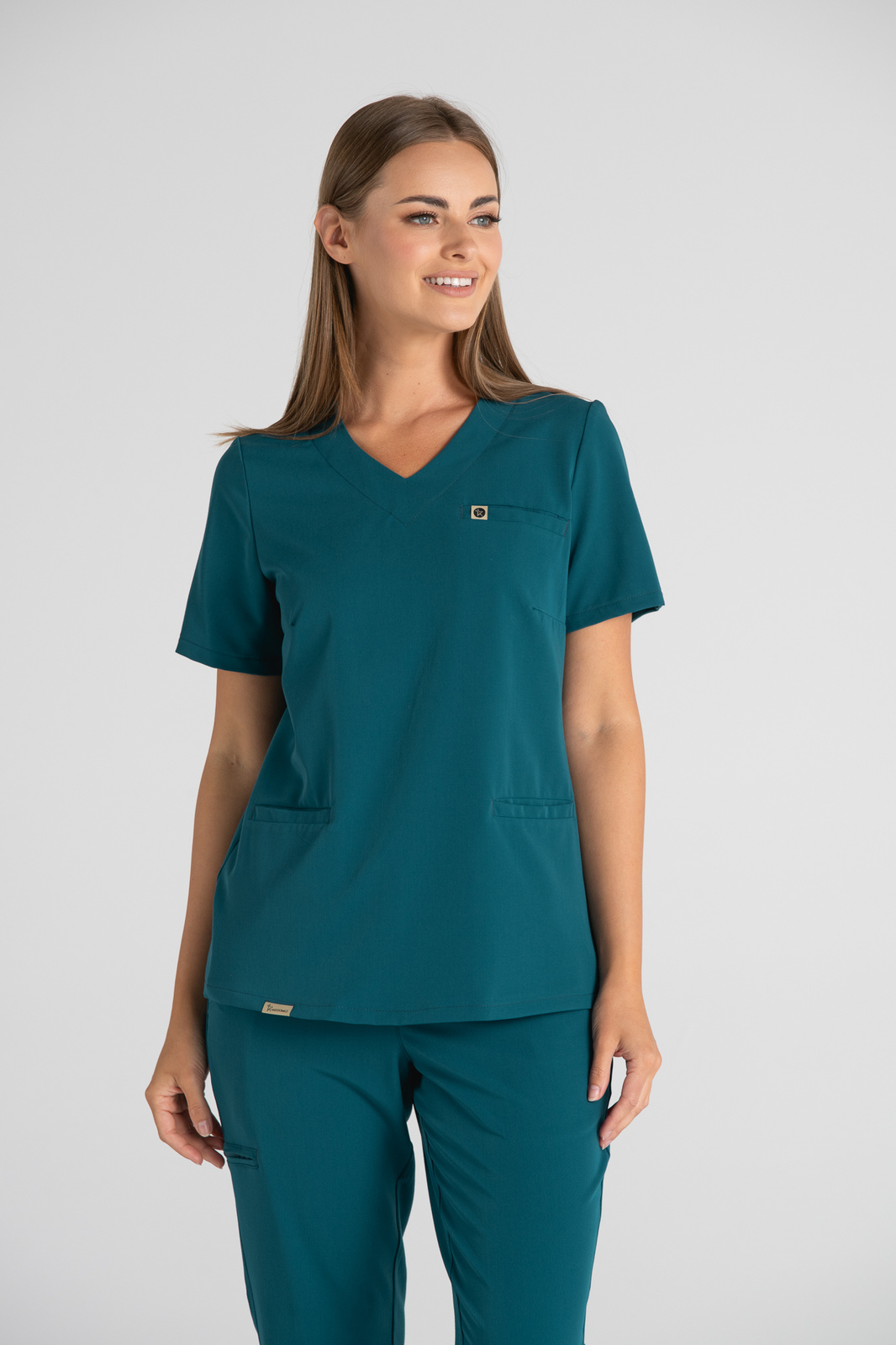 Bluza medyczna damska Merit - Mermaid blue
