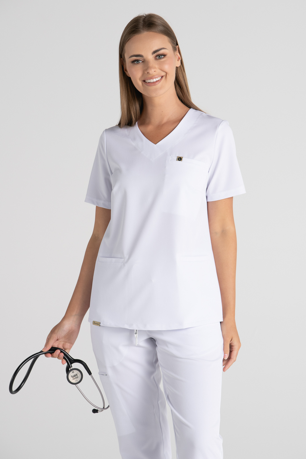 Bluza medyczna damska Merit - Snow white