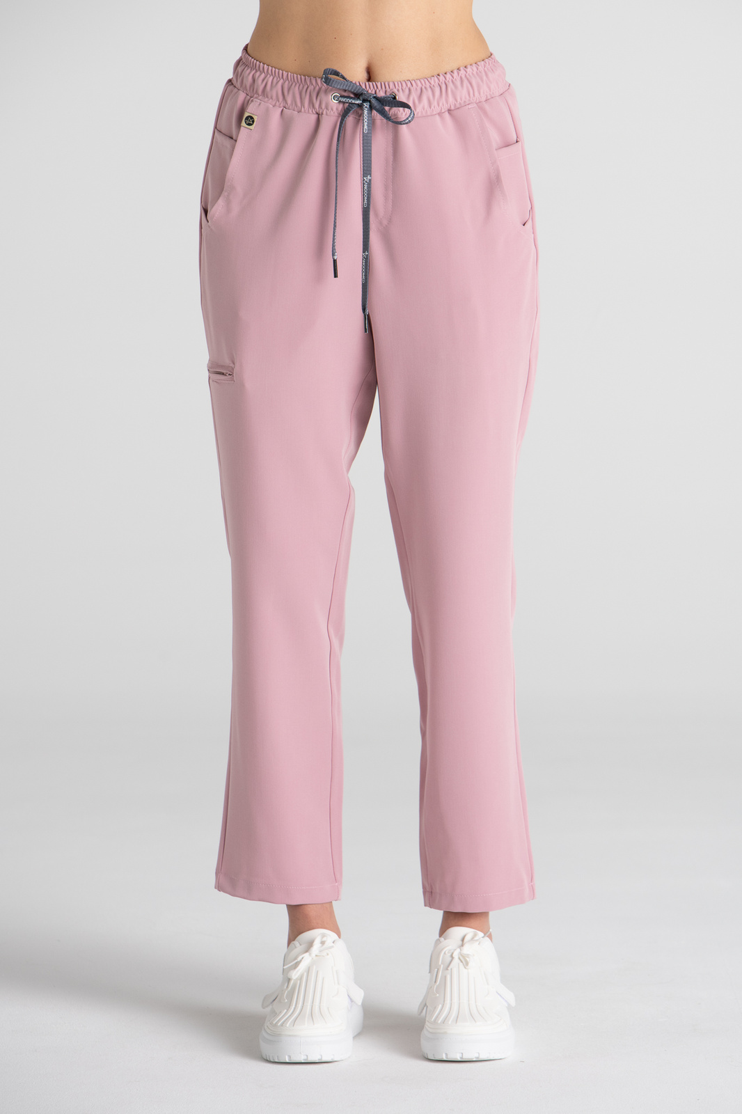 Spodnie medyczne proste damskie Merit - Blush pink