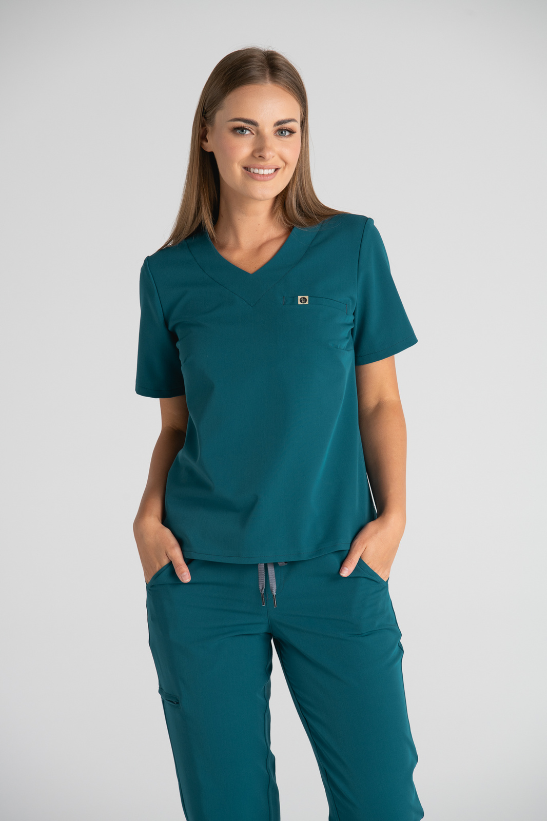 Krótka bluza medyczna damska Florence