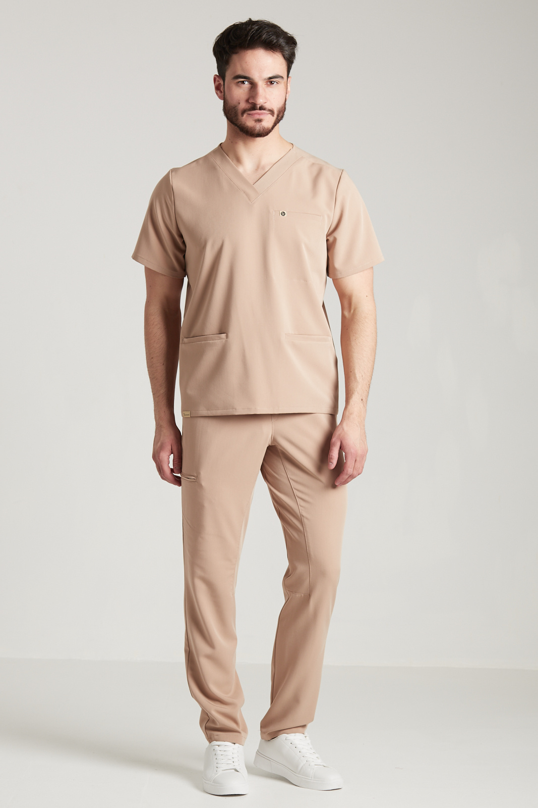 Bluza medyczna męska Sokrates - Cappuccino