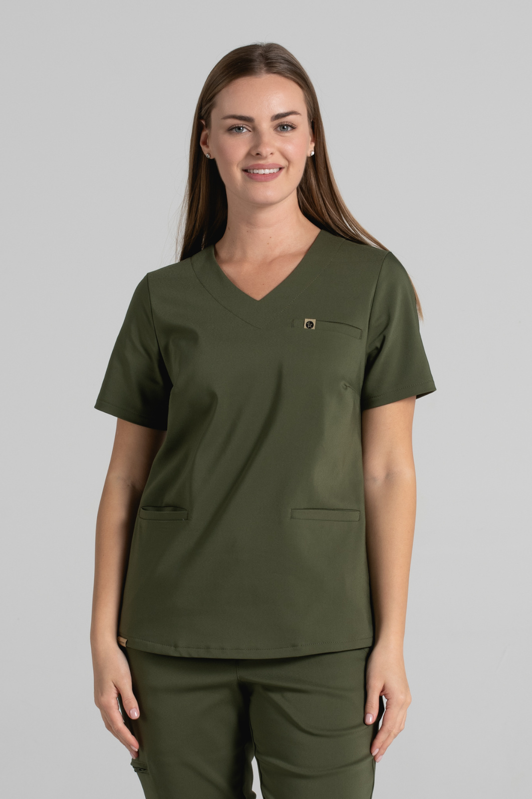 Bluza medyczna damska Merit - Military green