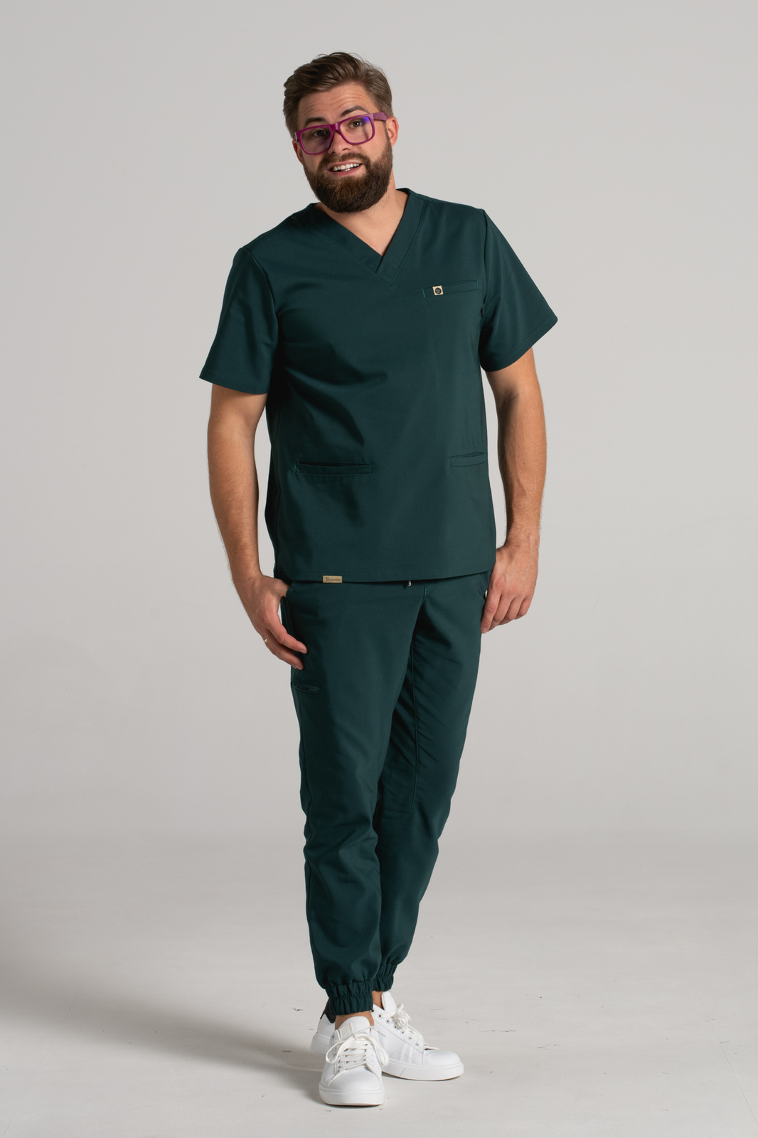 Bluza medyczna męska Sokrates - Bush green