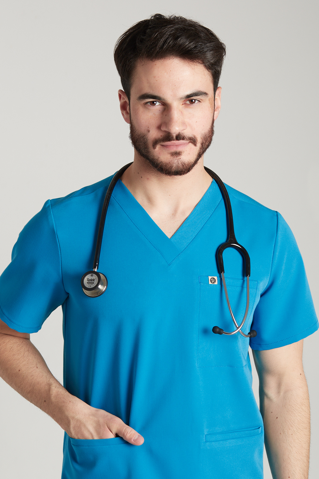 Bluza medyczna męska Sokrates - Sapphire blue