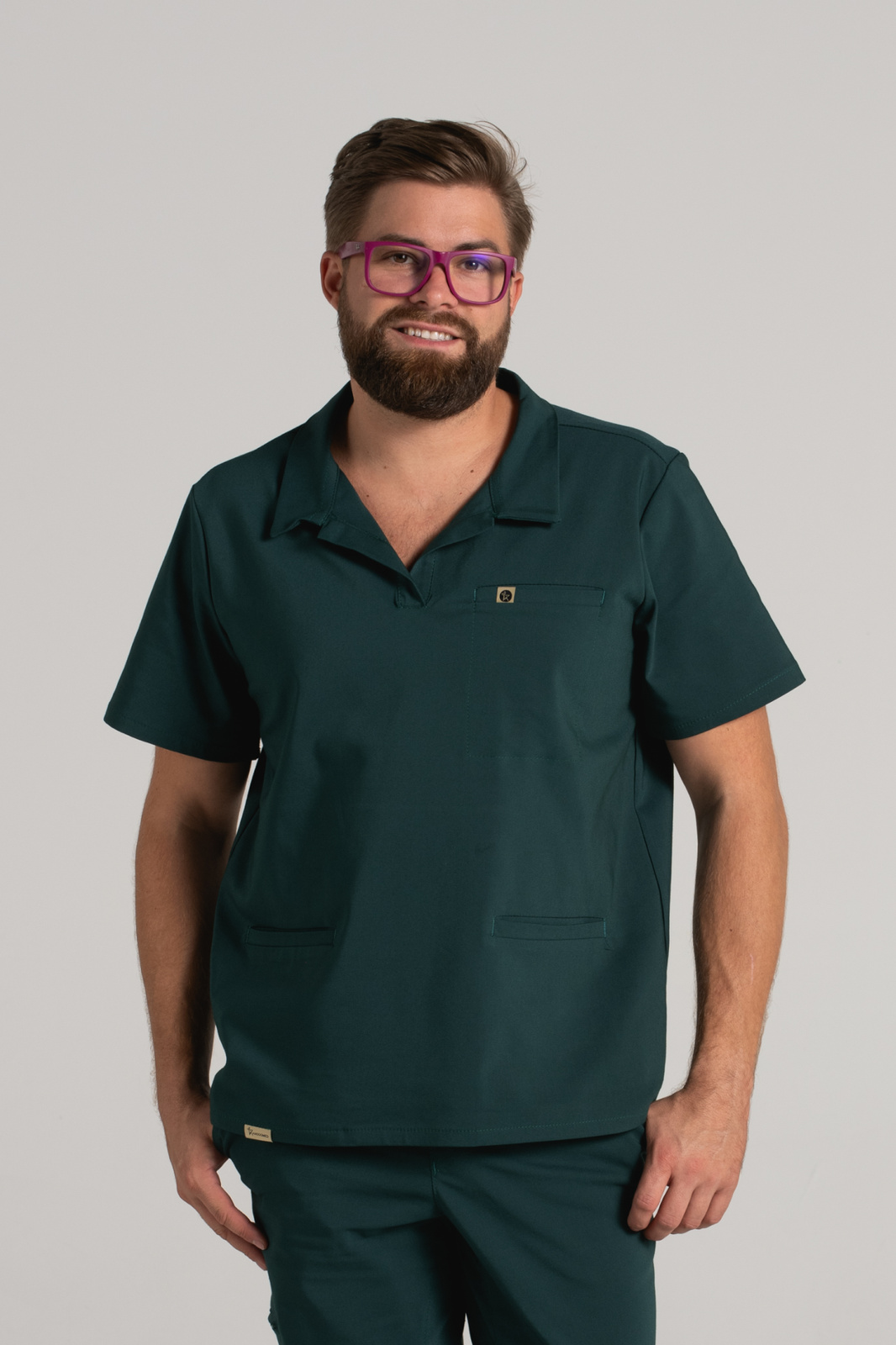 Bluza medyczna męska typu polo Hipokrates