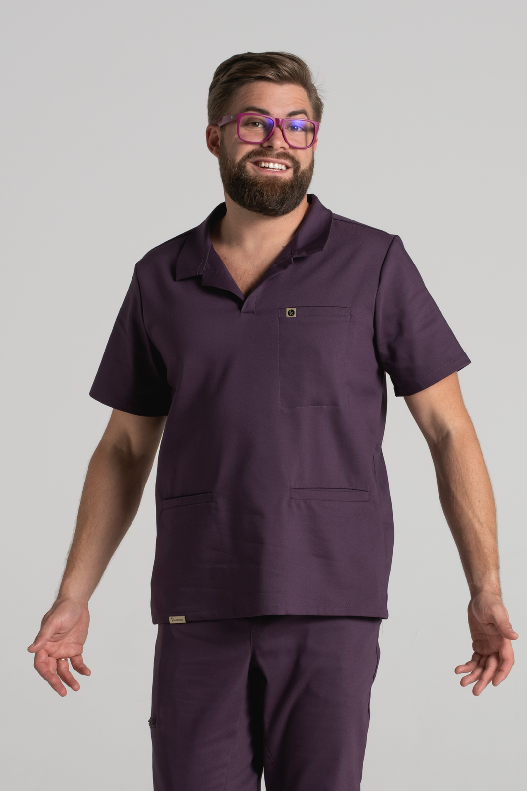 Bluza medyczna męska typu polo Hipokrates