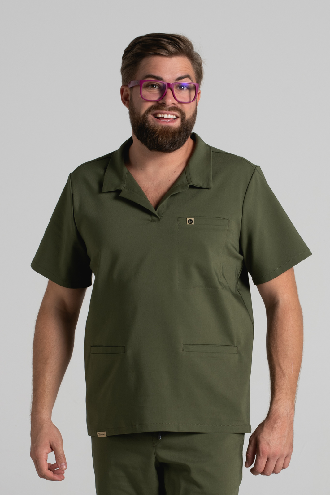 Bluza medyczna męska typu polo Hipokrates