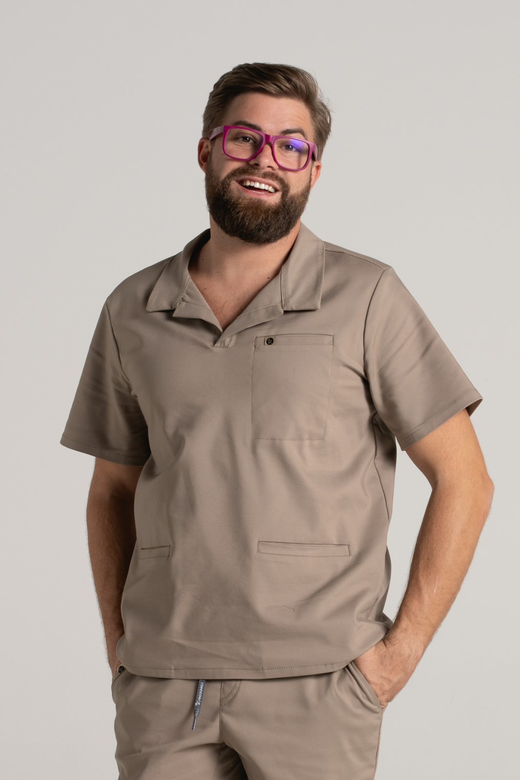Bluza medyczna męska typu polo Hipokrates