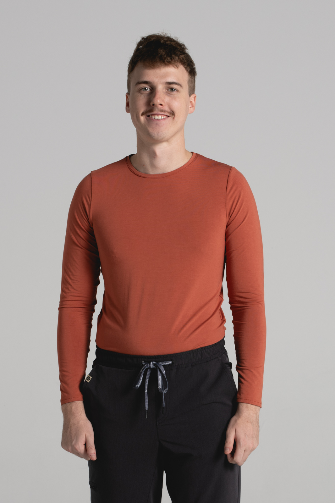Longsleeve medyczny męski - - Bamboo collection - Great pumpkin