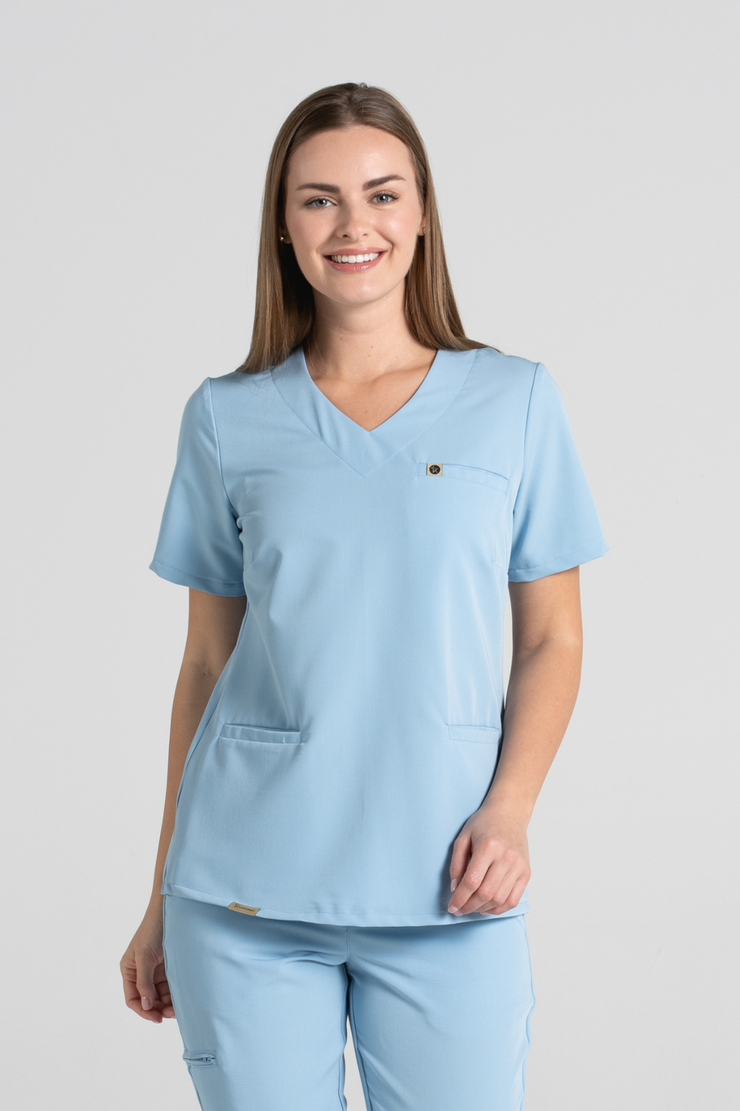 Bluza medyczna damska Merit - Baby blue
