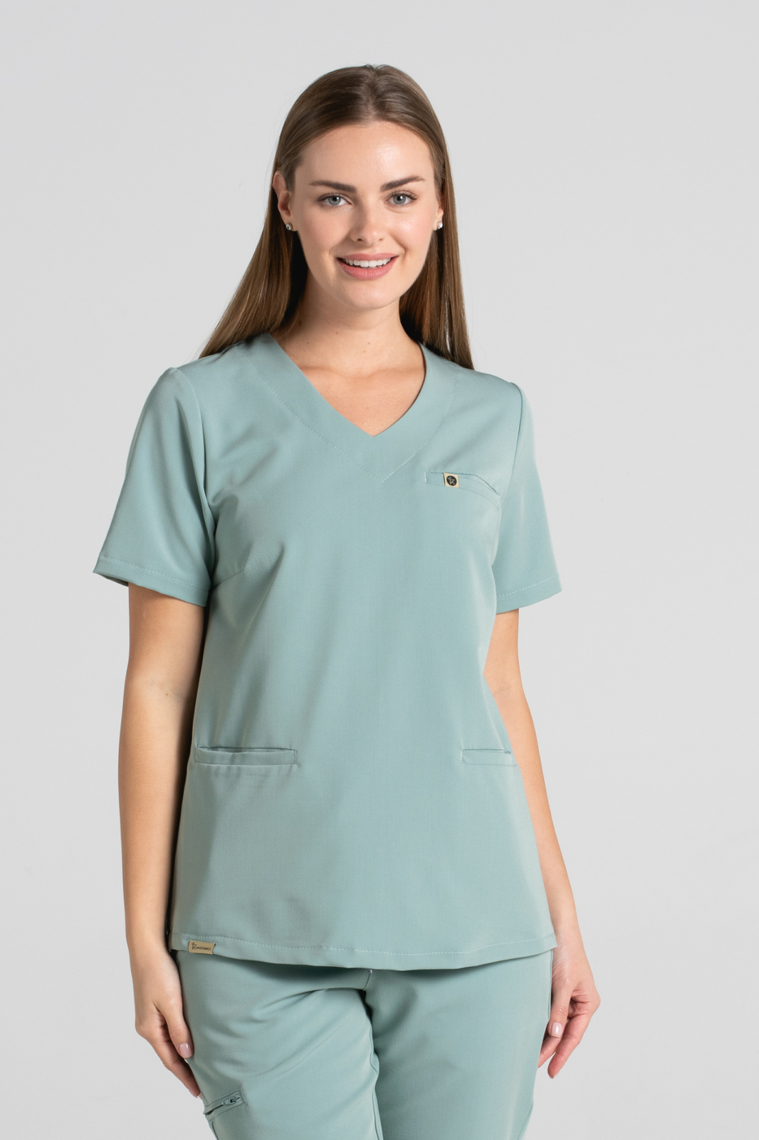 Bluza medyczna damska Merit - Wild sage