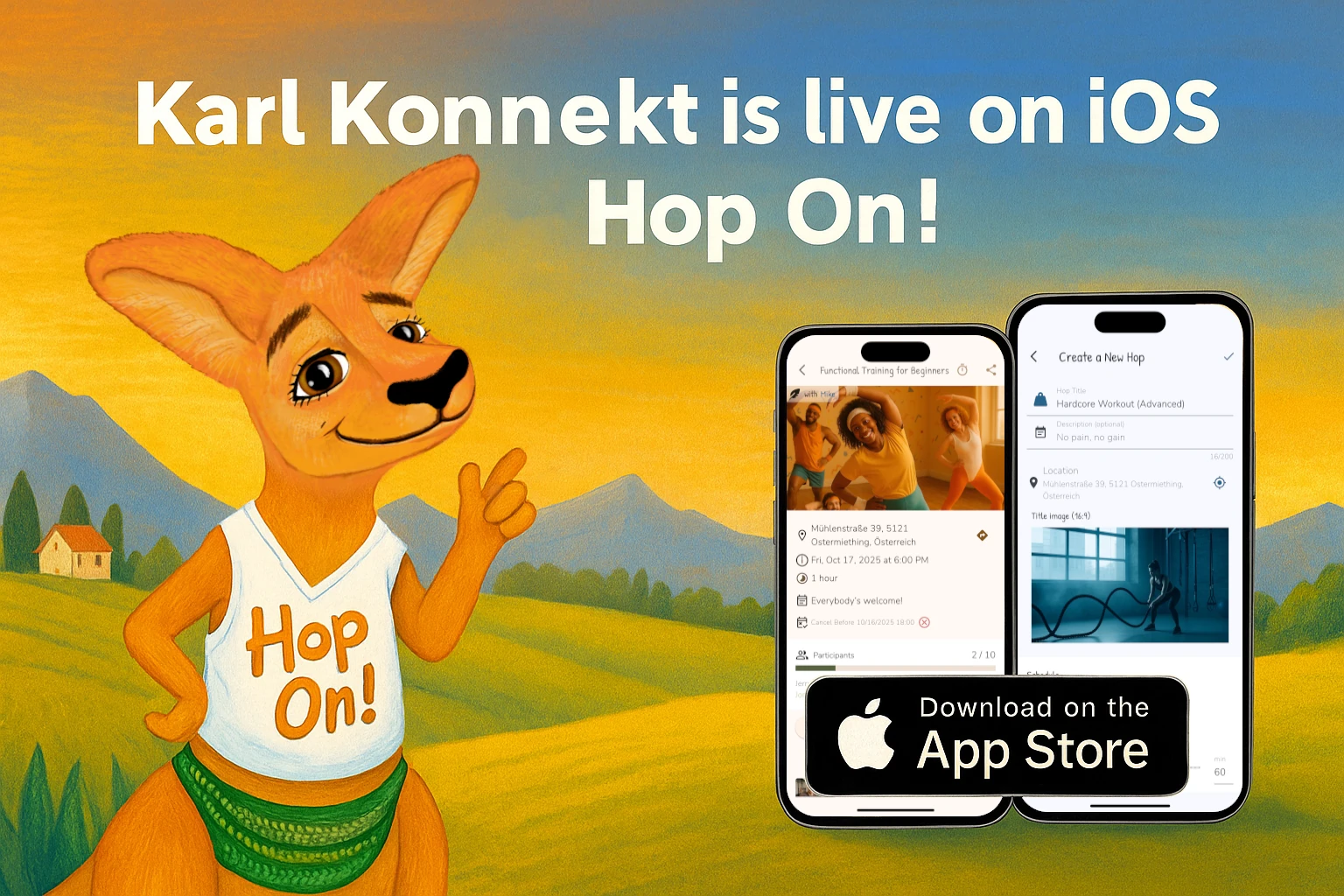 Karl Konnekt is live on iOS — Hop On! 🦘📱