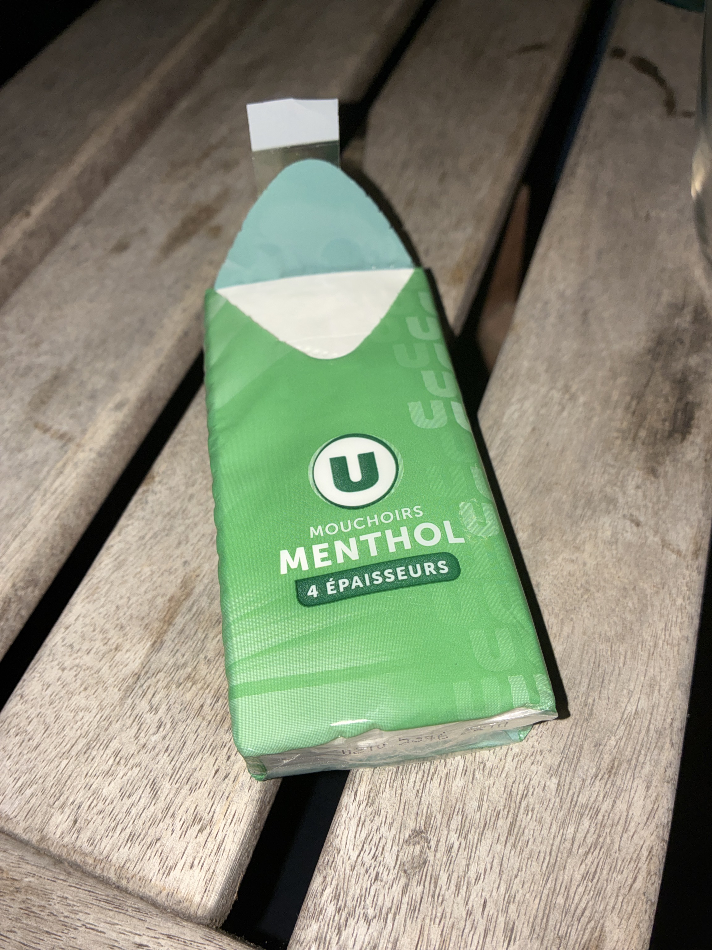 Mouchoirs U Menthol 4 épaisseurs