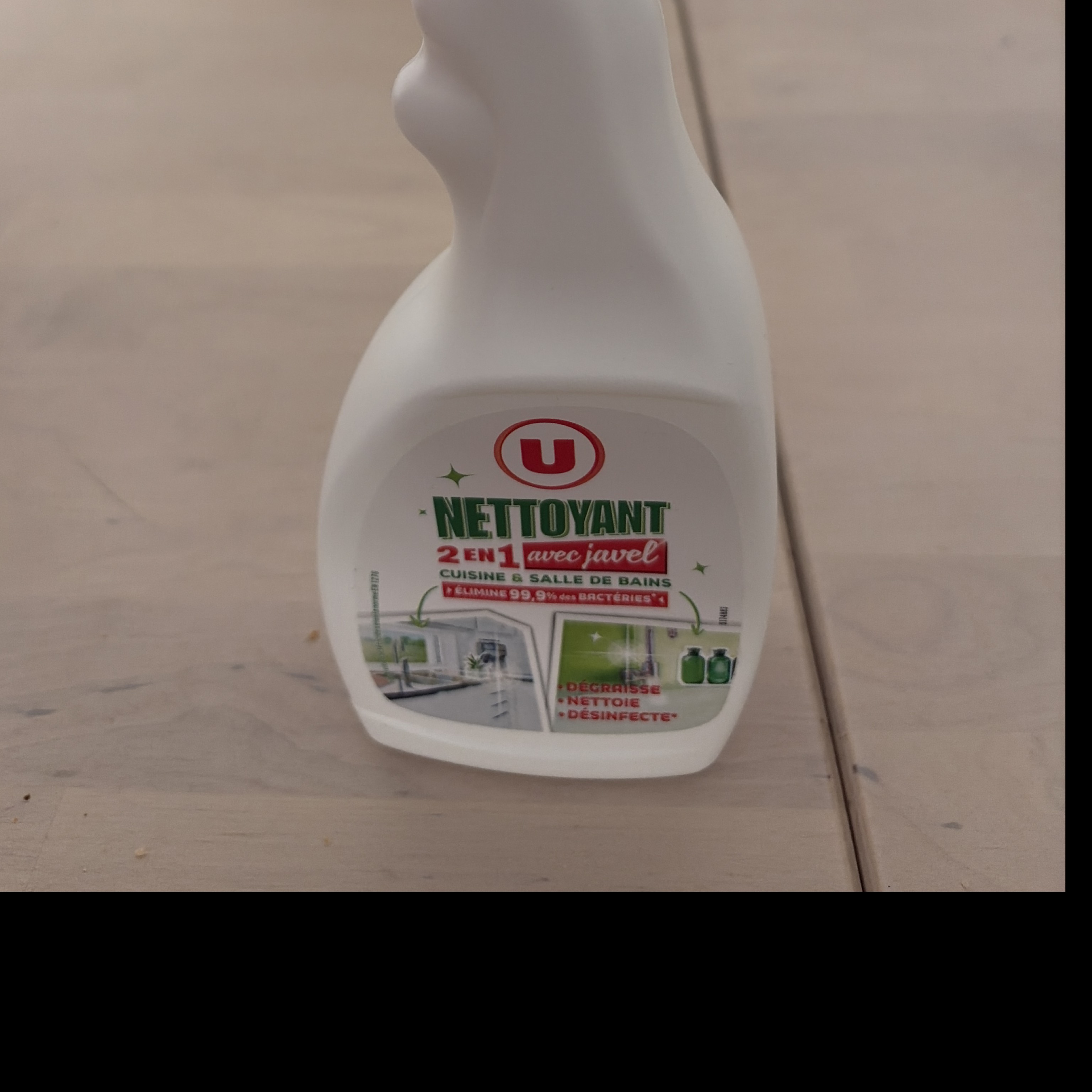 Nettoyant 2 en 1 avec javel U