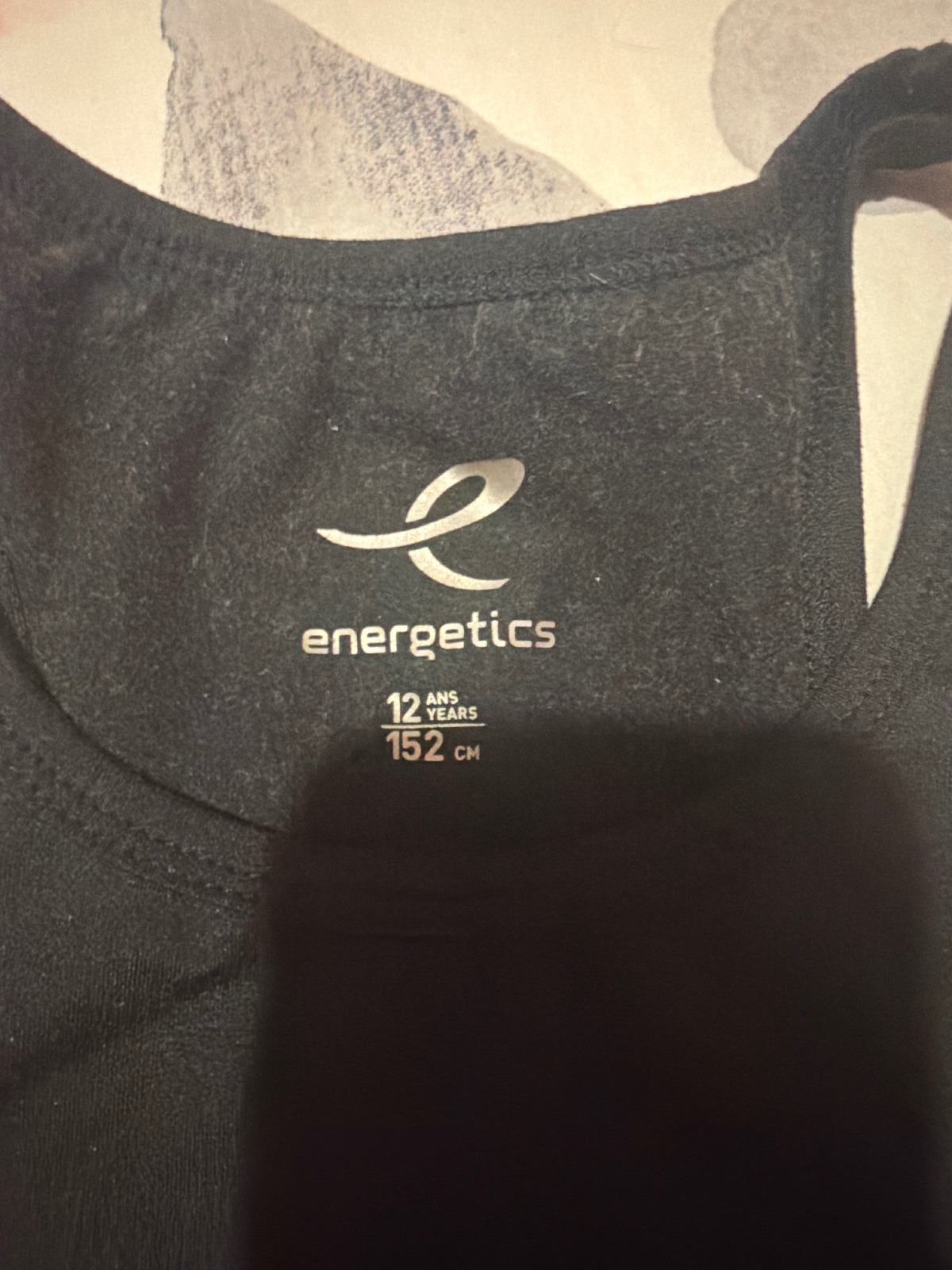 Débardeur sport noir 12 ans intersport — photo 2/2