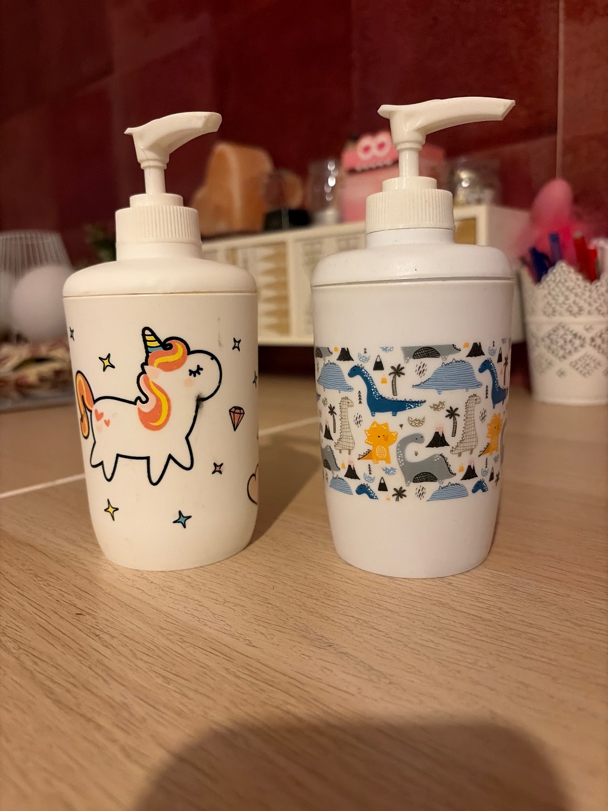 Lot de 2 distributeurs de savon enfant