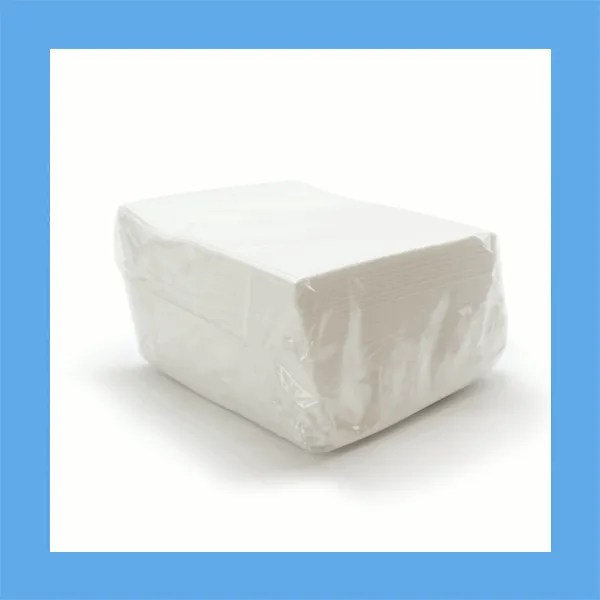 Med-Pride Dry Wash Cloth, 11 x 12 in, Spunlace, White, 50/Box