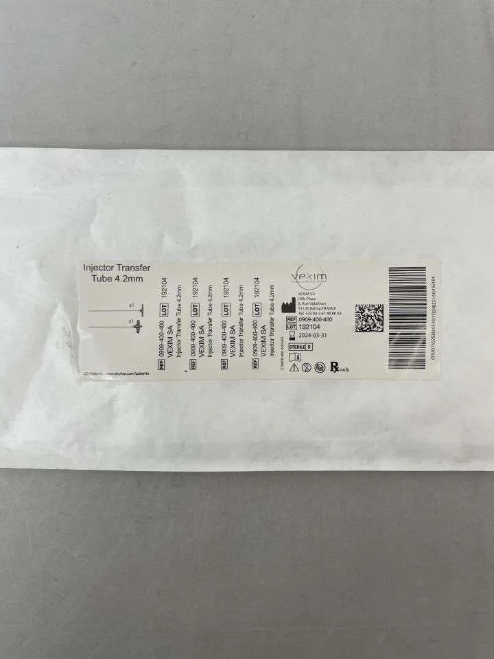 Stryker Vexim SpineJack Injector Transfer Tube, 4.2 mm, Box of 6