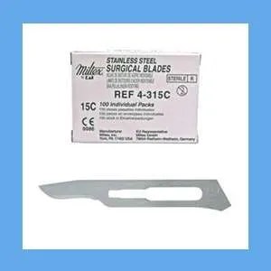 Miltex Surgical Blades, Stainless Steel, #15