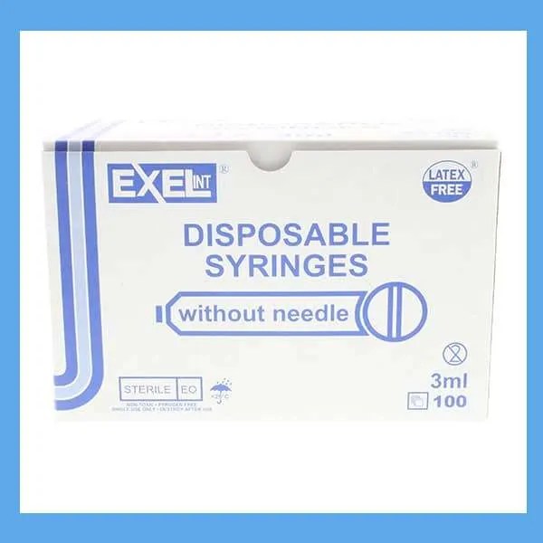 Exel Syringes, 3 mL