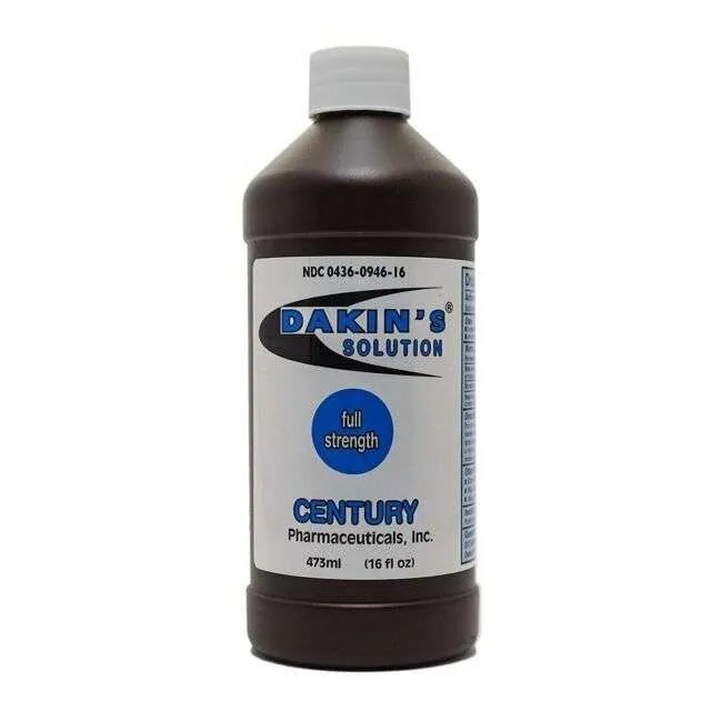 Dakin's Wound Cleanser Solution, Full Strength, 16 oz