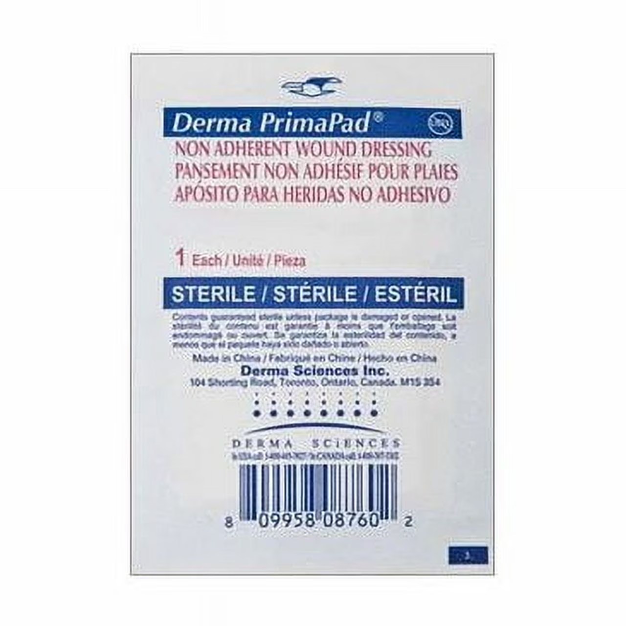 Gentell (83334) Primapad Non-Adherent Absorbent Pad, 3 in. x 4 in., Sterile (Box of 50)