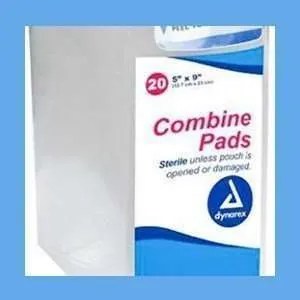 Dynarex Combine Pads, Sterile, 5 x 9 in