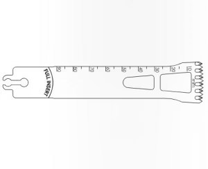 Brasseler Large Sagittal Bone Blade, 90 x 25 mm, Each