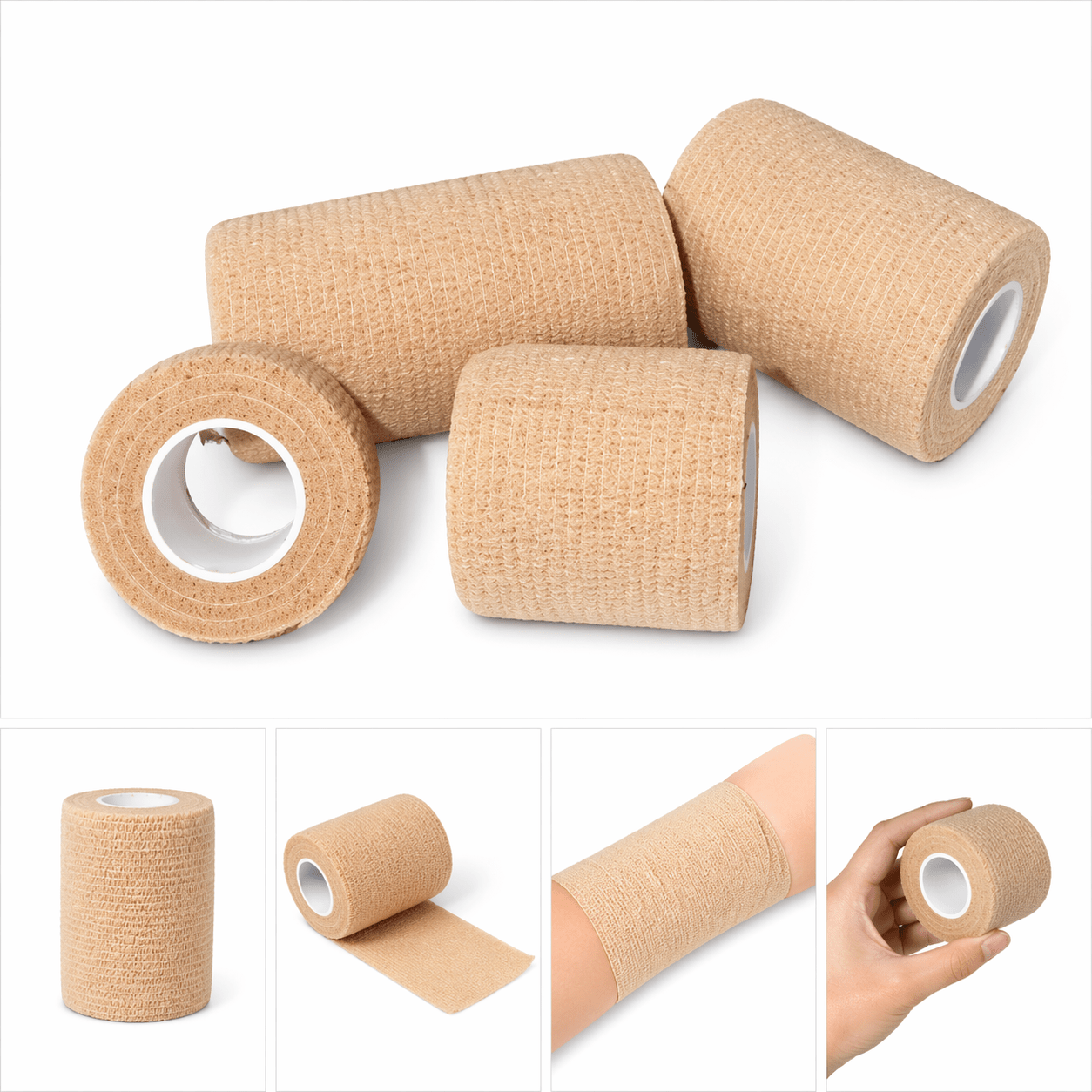 EQUUS PROFESSIONAL COSAB SELF ADHERANT COHESIVE BANDAGE TAN-(Same as Coflex)