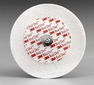 3M (2238) - RED DOT MONORITING ELECTRODE WITH SOFT CLOTH TAPE AND SOLID GEL - CS 1000 - EXP 2/19/27 - OVERSTOCK