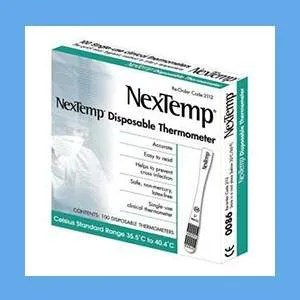 NexTemp Ultra 100 Disposable Thermometers, 100/Box