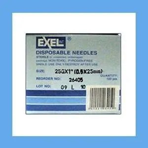 Exel Hypodermic Needle, 25G x 1 in