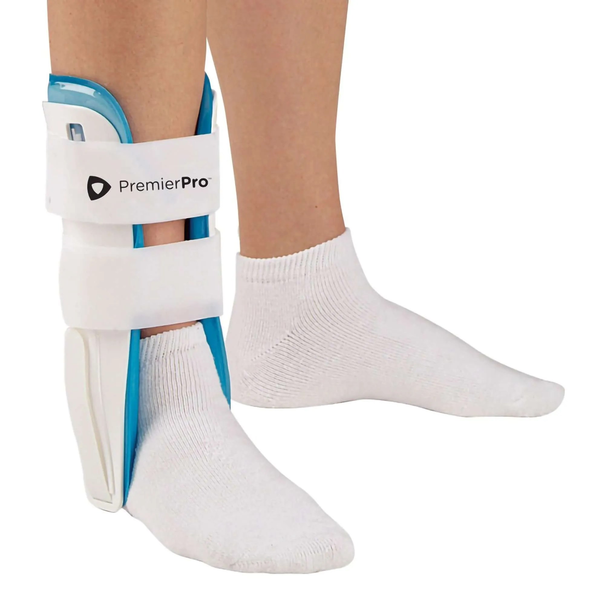 Air Ankle Brace PremierPro Standard Hook and Loop Strap Closure, 8.5 in, Small