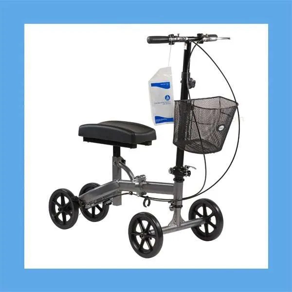 Dynarex Compact Steerable Knee Walker with Basket DYN10215