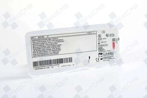 ConMed Micro Reciprocating Rasp, Small, 9.5 L x 5.5 mm W, Round Shank, Each