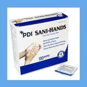 PDI Sani-Hands Instant Hand Sanitizing Wipes 100 wipes