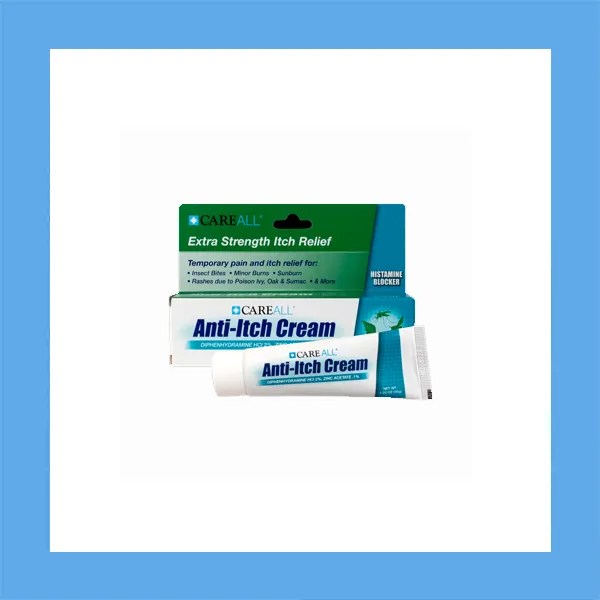 Careall Anti-Itch Cream, Diphenhydramine HCl 2% / Zinc Acetate 1%, 1.25 oz