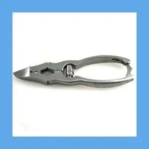 Equus Disposable Toenail Cutter, Double Action, 6 in, Concave Jaws, Barrel Spring