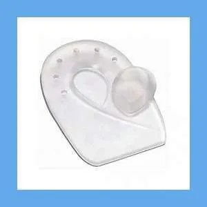 Silipos Soft Zone Low Profile Heel Spur Gel Heel Cushion with Removable Plug