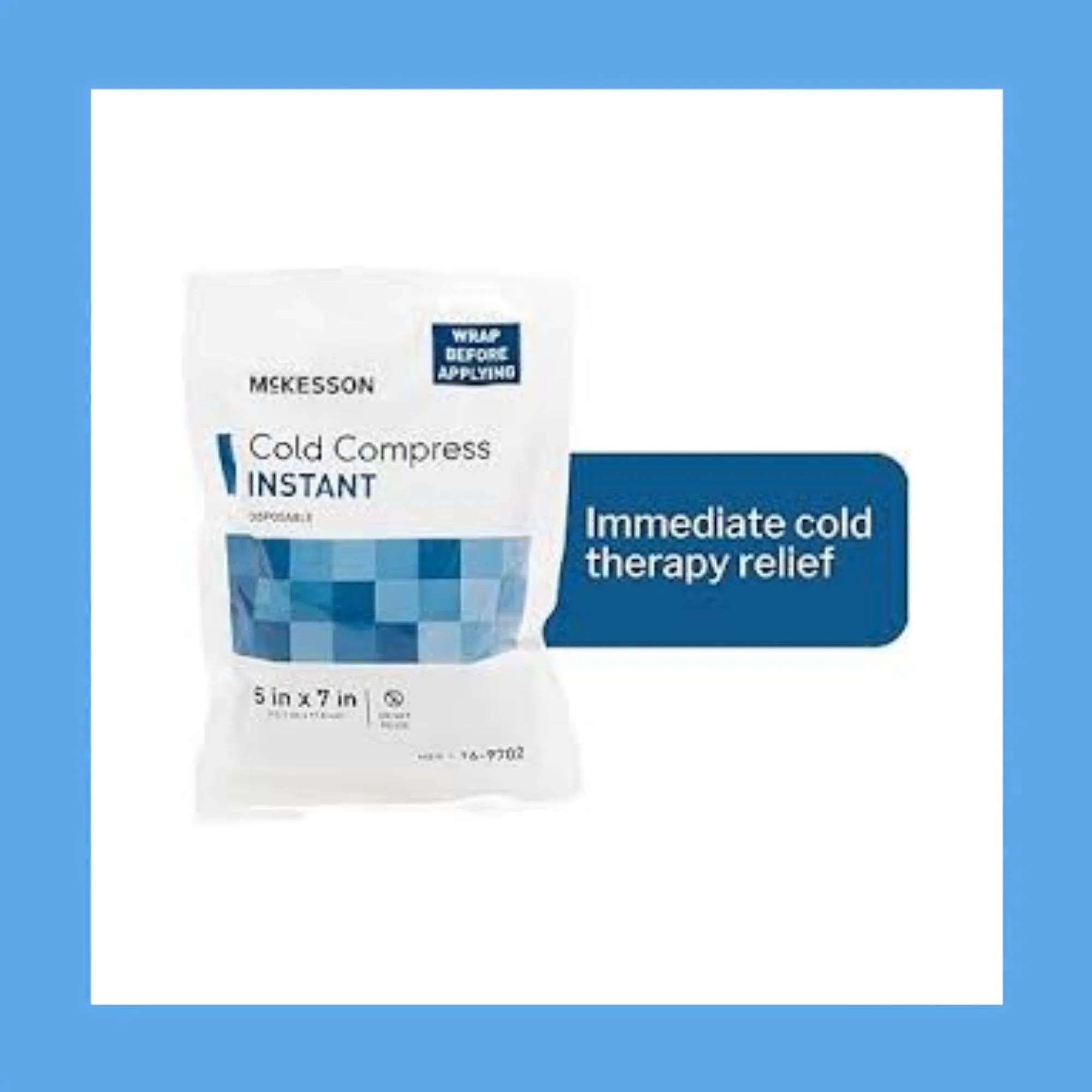 Ref# 16-9702 Instant Cold Pack McKesson General Purpose 5 X 7 Inch Individual Pack