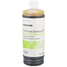 McKesson PVP Surgical Scrub Solution, 16 oz, 7.5% Povidone-Iodine