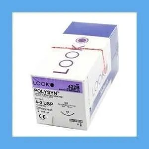 LOOK Polysyn Suture, 4-0, 27 in, C-6, Undyed