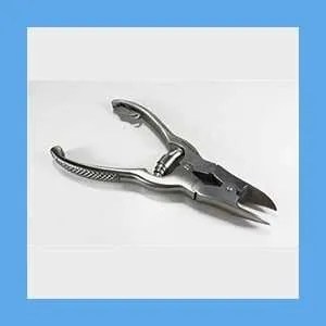 Equus Toenail Cutter, Double Action, 6 in, Straight Jaws, Barrel Spring