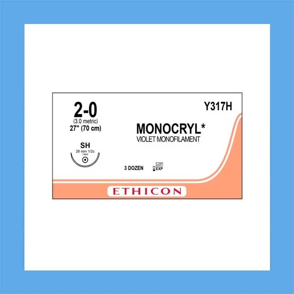MONOCRYL SUTURE 27", 2-0
