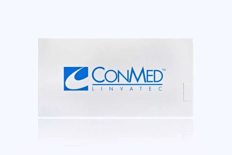 ConMed Sagittal Saw Blade, 15.5 L x 14 mm W, 0.6 mm Cut Thickness, 0.4 mm Material Thickness, 90 Degree Angled, Coarse Teeth Type, Box of 5