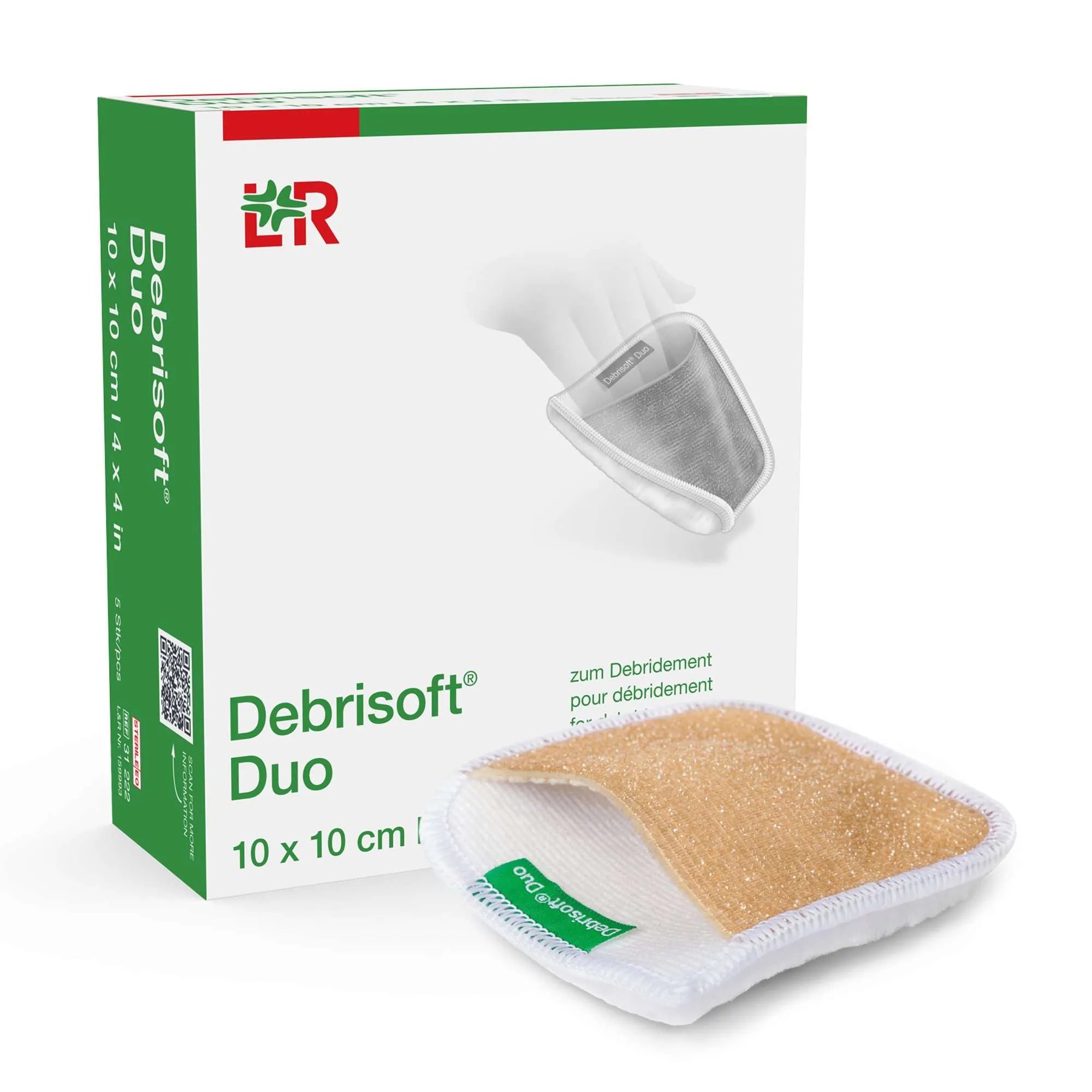 Debrisoft Debridement Pad, Sterile, 4 x 4 in