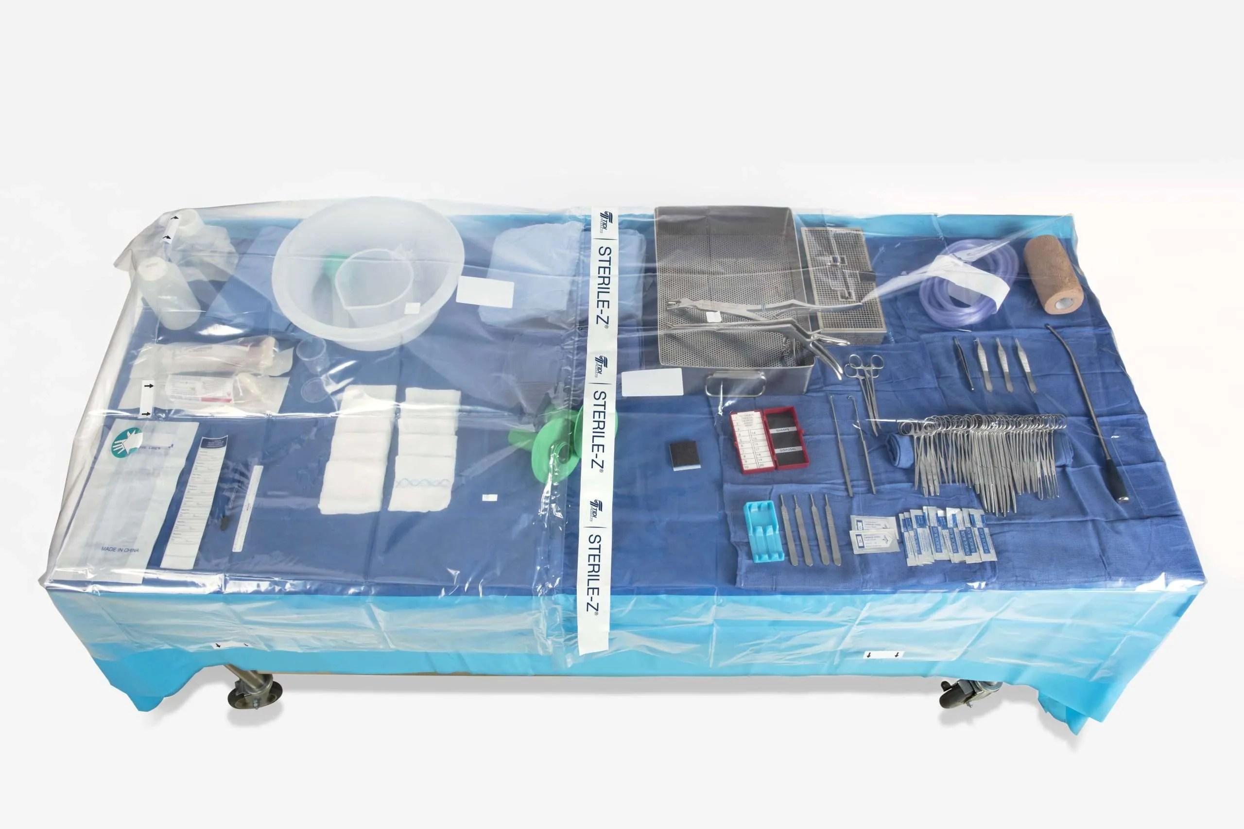 TIDI Sterile-Z Back Table Cover, Extra Large, 88 in, Black, Case of 20