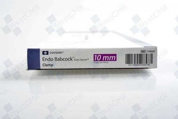 Covidien ENDO BABCOCK Autosuture Suture Clamp, 10 mm Diameter x 31 cm Shaft Length, Box of 6