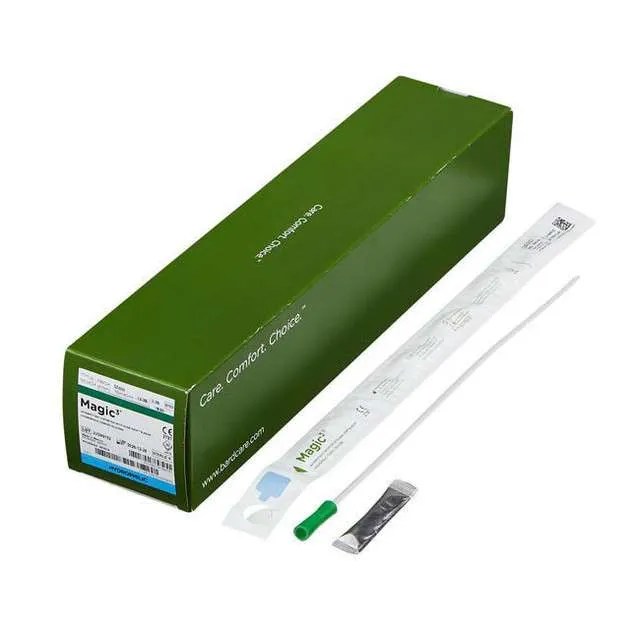 Magic3 Hydrophilic Silicone Urethral Catheter, Straight Tip 14 Fr x 16 in