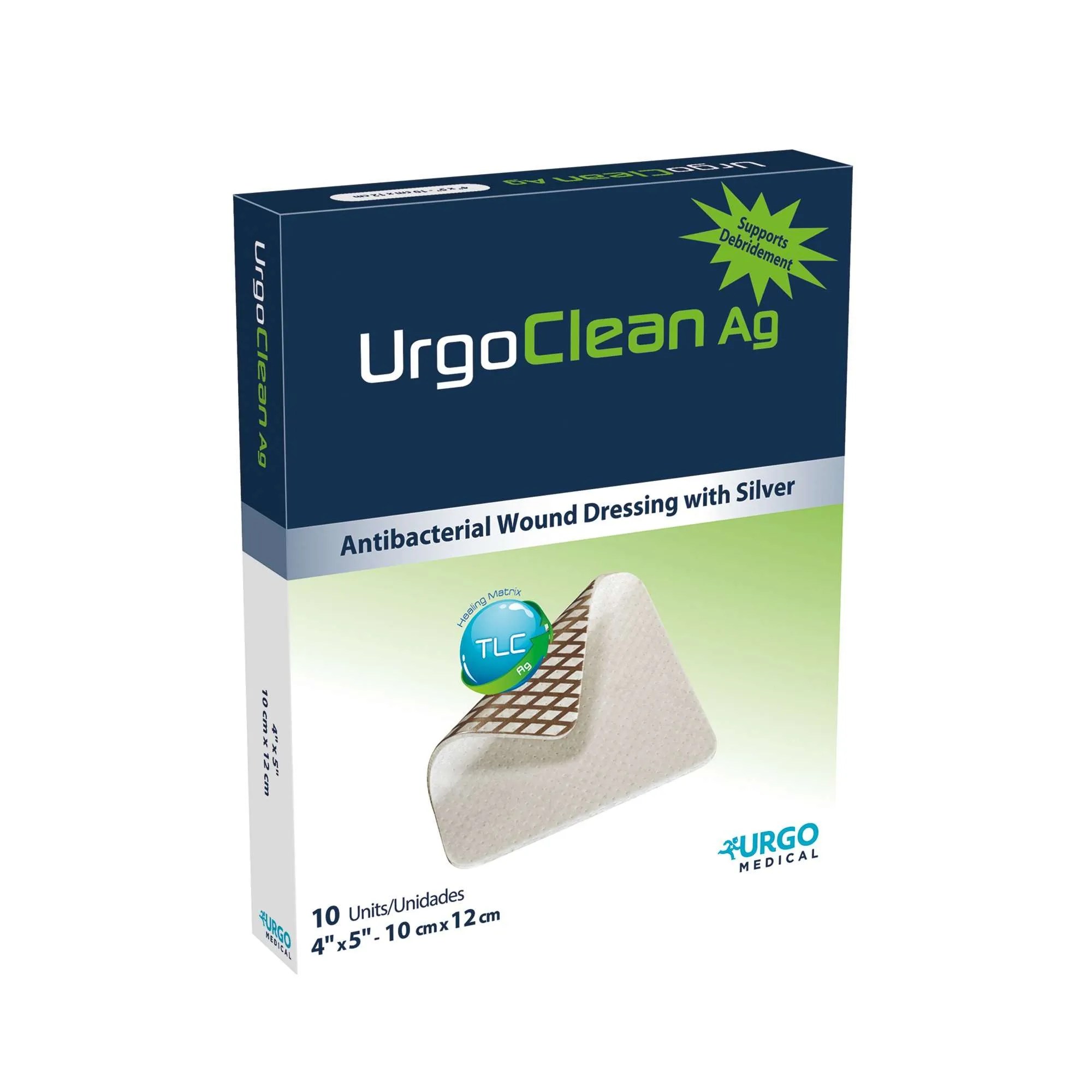 Urgo Medical (#603071) Silver Dressing UrgoClean Ag 4 X 5 Inch-Sterile 10/Box